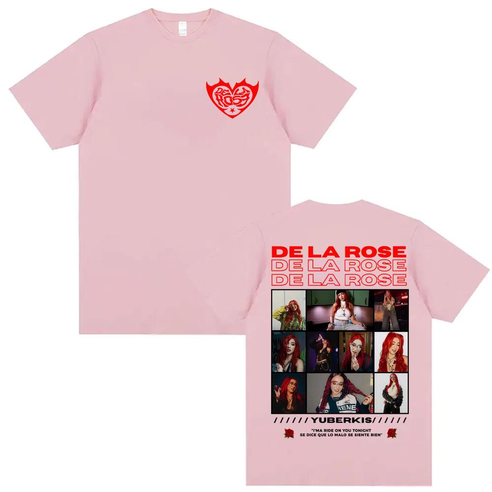Singer De La Rose Album Tour 2026 Cover Tshirt Unisex Women Fashion Trending Aesthetic T Shirts Casual Cotton Short Sleeve T Shirt