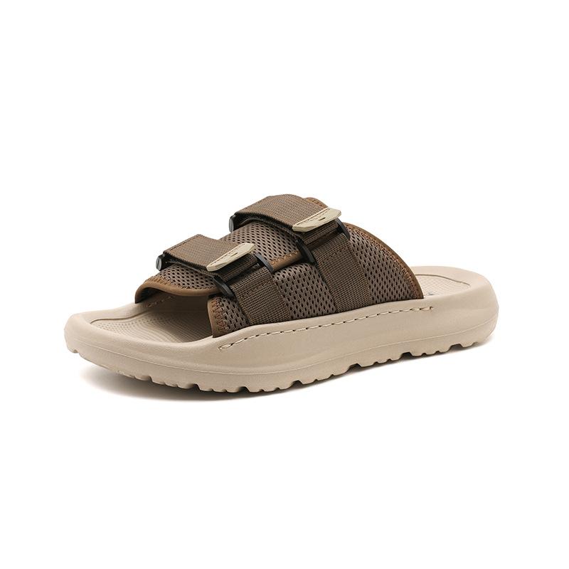 Slippers men's non-slip outer wear trend new casual versatile sandals soft sole word beach shoes 371222-J