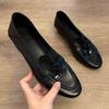 Fashion Classicial British Style Women's Loafers 2025 Autumn New Trendy Casual Office Work Shoes Retro Solid Color Soft Soled Lady Pumps