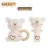Набор детских погремушек Kakiblin из органического хлопка - Безопасная игрушка для прорезывания зубов и подарок для новорожденного