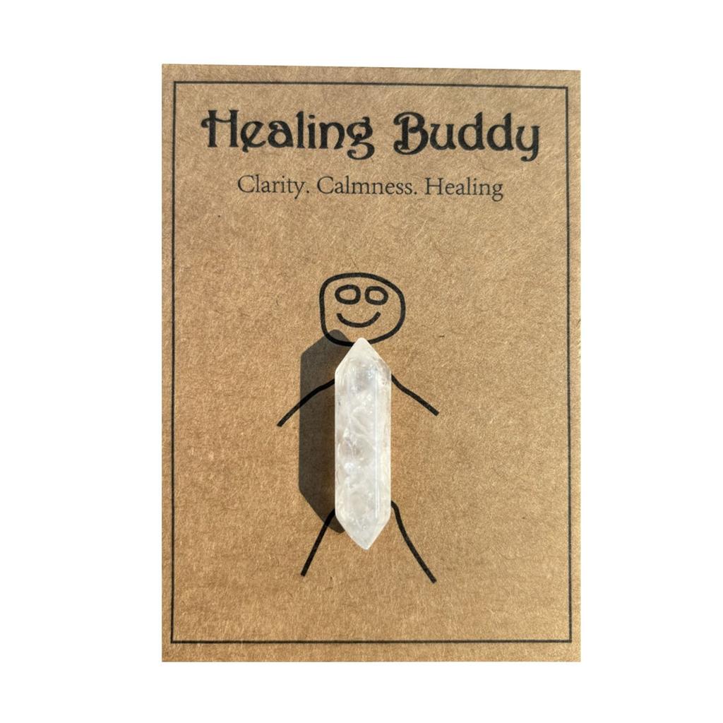 Natural Crystal Pillar Double Pointed Hexagonal Pillar Ornament Healings Crystal Card Creative Gifts