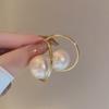 Модные круглые большие круглые серьги для женщин корейские искусственные жемчужные серьги-капли для девочек на вечеринку, свадьбу, ювелирные изделия, подарки