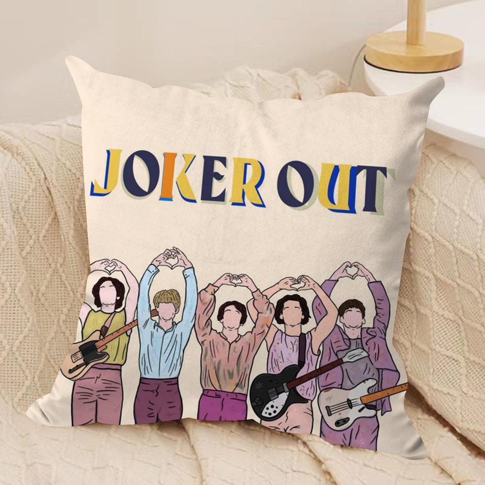 J-Joker O-Out Подушка-чехол Мягкая плюшевая ткань Двусторонняя печать Чехол для диванной подушки Всесезонный Декор для дома Подарок