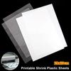 1Pcs Translucent White Shrink Film Handmade Shrinky Art Papers for Inkjet Printer