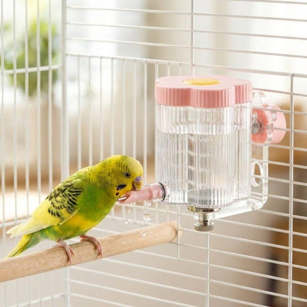 Leak-Proof Automatic Bird Drinker Visible Bird Water Dispenser Bird Cage Water Bottle Indoor Use