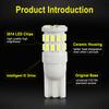 1Pc Ceramic T10 W5W 194 168 LED Bulb 3014 30SMD Auto Reading License Plate Light Marker Lamp Wedge Side Bulb Car Lights 6000K White 12V