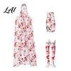 Halloween Horror Scene Photo Prop Blood Print Costume for Women Scary Apron Hooded Creepy Secret Room Escape Cloak Stockings Outfits Cosplay