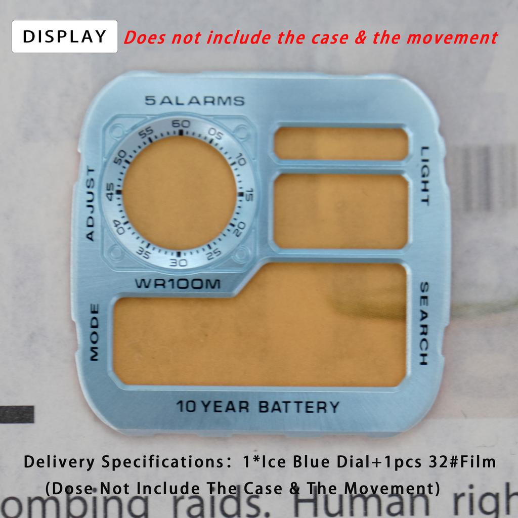 AE1200 Металлический циферблат и корпус Мод-комплект Модифицированный Улучшенный Медный циферблат Стальной корпус Для Casio 3299 AE-1200 Замена Аксессуары для часов