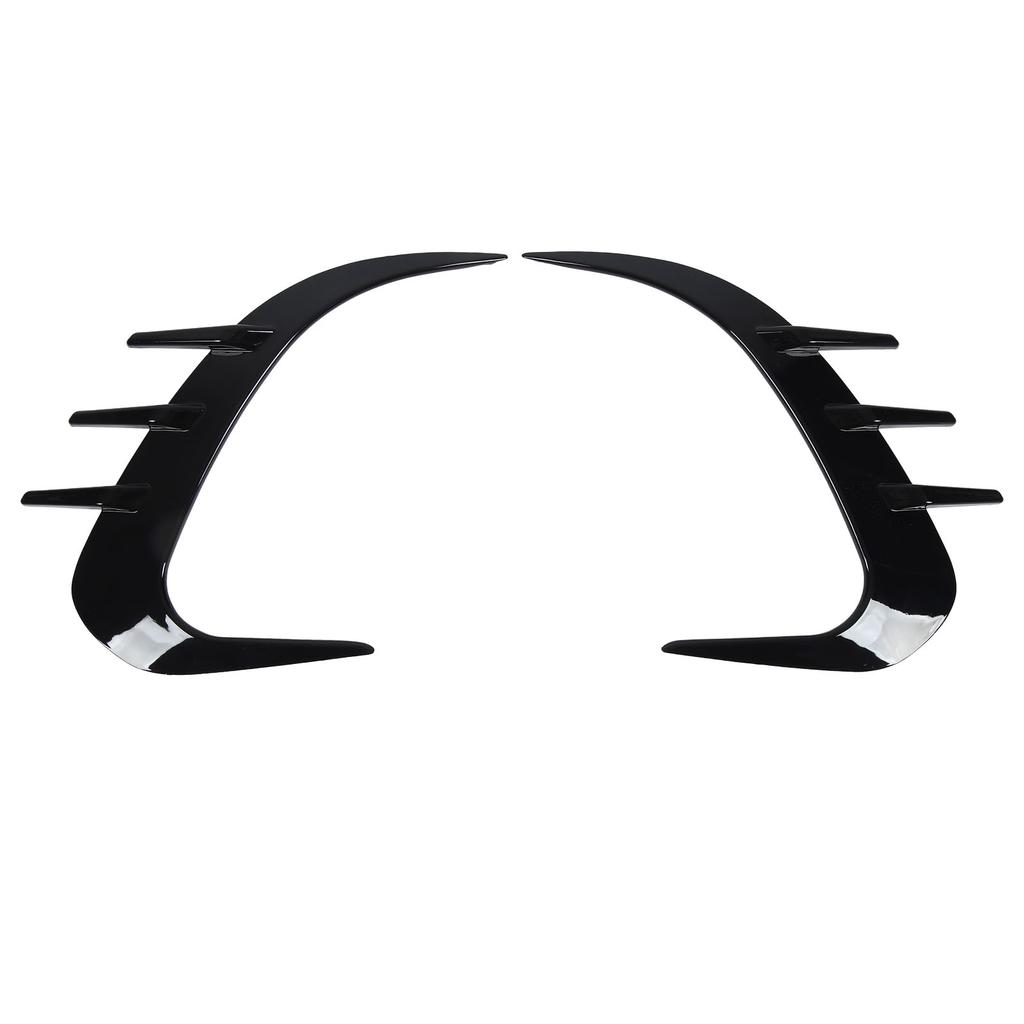 2PCS Rear Bumper Spoiler Left Right Glossy Black Replacement for Benz GLC‑Class X254 AMG‑Line 2022 and Up