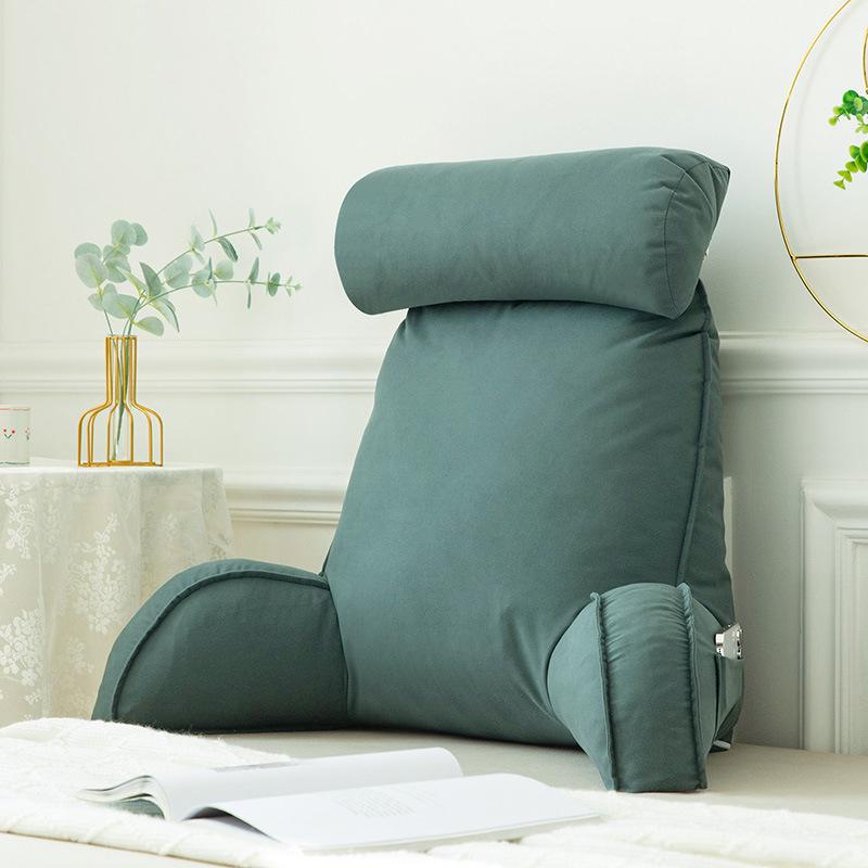 Подушка для изголовья из ледяного шелка и латекса: Мягкая подушка-спинка для дивана и кровати с прохладным комфортом