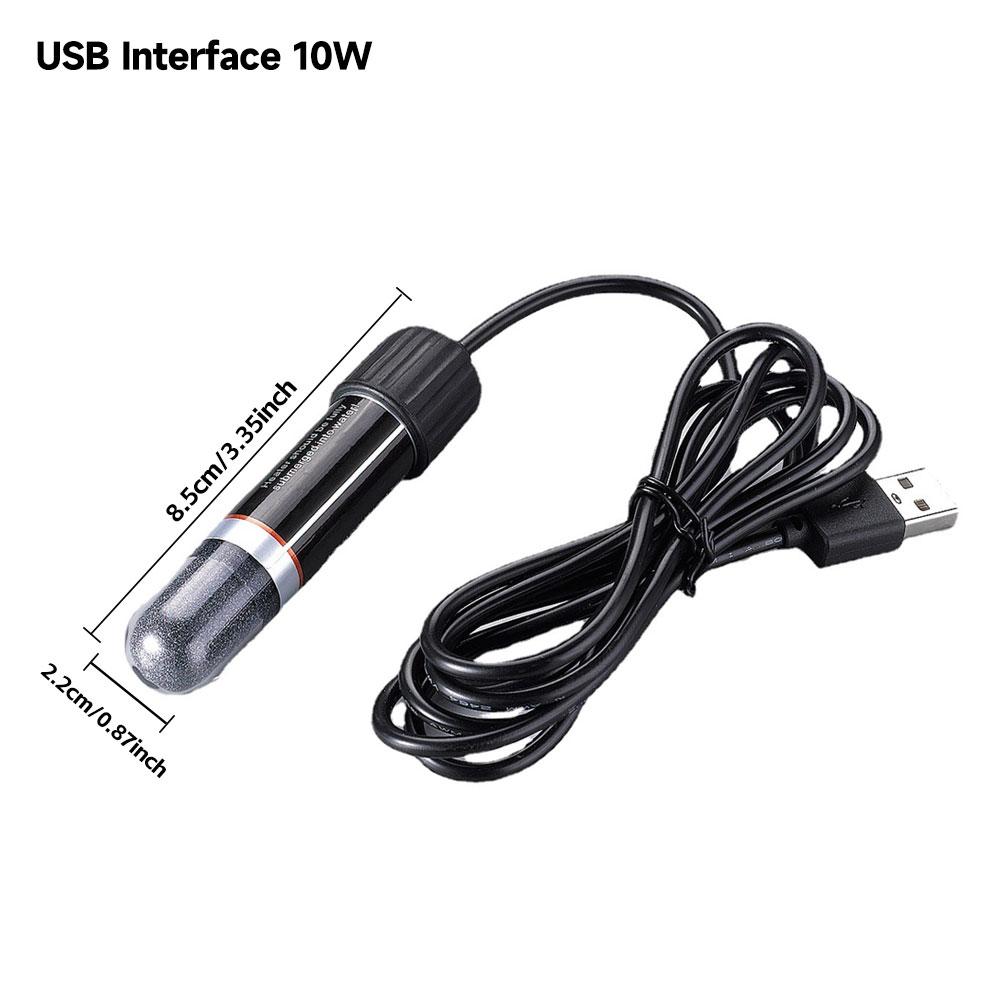 Мини-нагреватель для аквариума Безопасный для креветок/черепах/рыб/рептилий 27-26℃ Термостат Нагреватель для баскинга в аквариуме Нагреватель для маленького аквариума