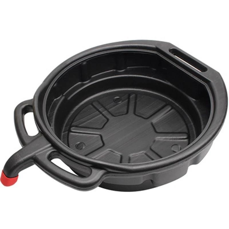 15 л поддон для слива масла, резервуар для сбора отработанного моторного масла с ручкой, поддон для сбора капель масла коробки передач для ремонта автомобиля, замены топливной жидкости, гаражный инструмент