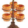 Halloween Witch Broom Pumpkin Cup Holder Tray Resin Craft Decor 3/4/6 Options