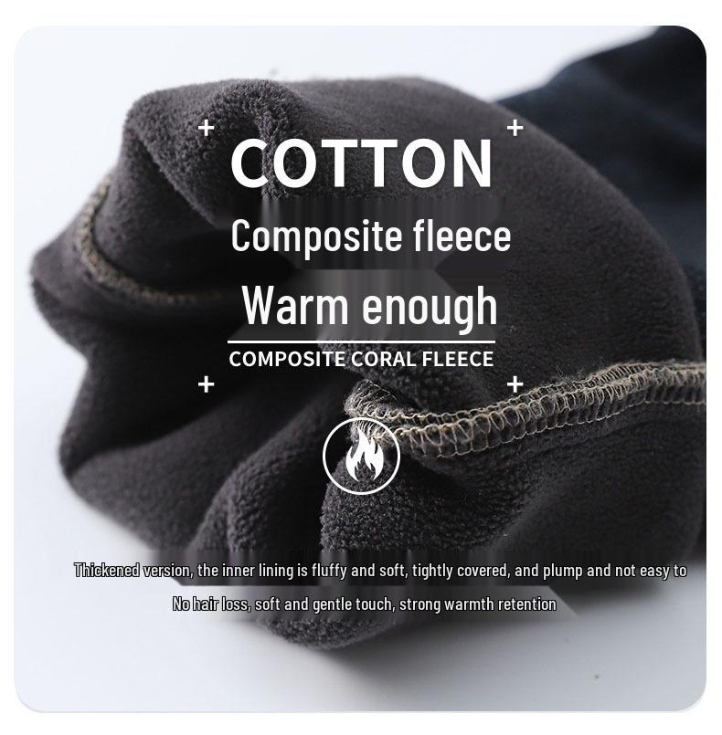 Джинсы на флисовой подкладке для мальчиков Весна-Осень 2025 - Повседневные длинные брюки для детей