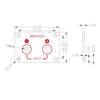 LUSYA 2-Way Audio Speaker Binding Post Crystal Copper Wiring Terminal Box Banana Plug Connector For HiFi Amplifer DAC
