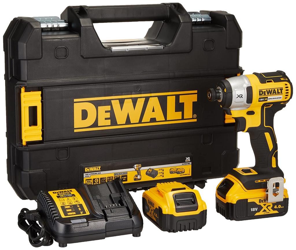 DEWALT 18V Brushless Impact Driver 2 Pieces with Charger DCF887M2-JP