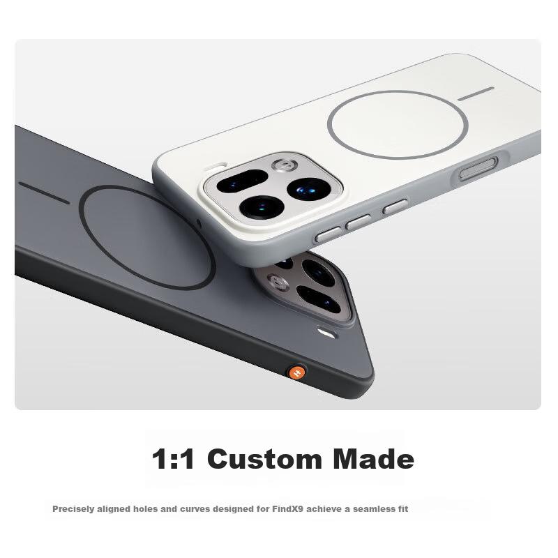 XYI Magnetic Charging Case for OPPO Find X9 Full Coverage Shockproof Anti-Fingerprint Protective Cover White