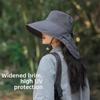 Korean Style Wide Brim Sun Hat Solid Color Women Bucket Hat Fashion Sun Protection Hat  Outdoor