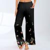 Women's Printed Casual Elastic Waist Comfortable Straight Tube Loose Pants