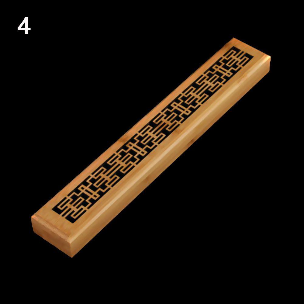 Aromatherapy Desktop Ornament Hollow carved Incense Holder Censer Ash Catcher Bamboo Incense Box