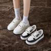 2025 Spring Little White Shoes New Korean Version Ins Female Students Platform Heightening Sports Board Shoes Casual Street Shot G7702