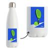 Bouteille Isotherme - PLANETEE - Raquette Épurée - 500 Ml - Double Paroi Inox 24h/12h - Bouchon Hermétique