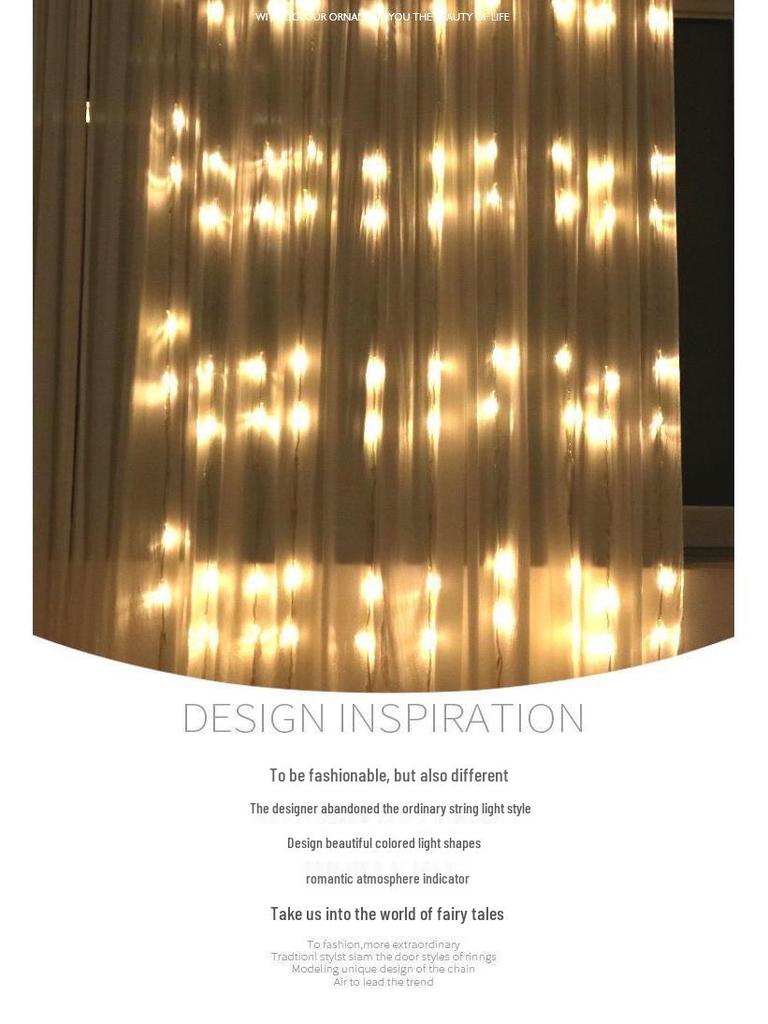 Светодиодные гирлянды-сетки с эффектом водопада: Уличные водонепроницаемые гирлянды для фестивальной декорации и создания романтической атмосферы