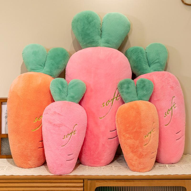 New creative carrot throw pillow plush toy office nap pillow for friends to hug sleeping gift