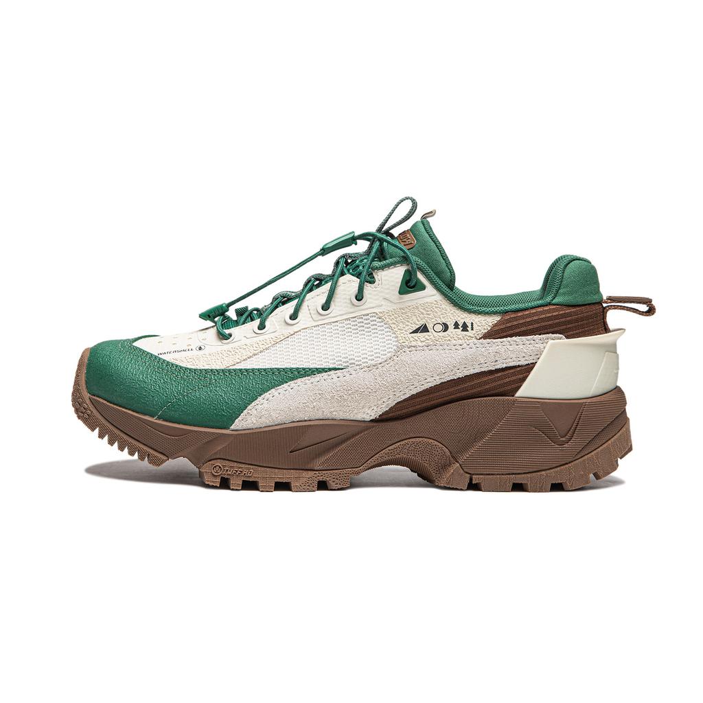 Li Ning CF Su Series Outdoor Pro универсальные модные амортизирующие водонепроницаемые низкие повседневные туфли женские кроссовки Off-White Green Brown AGLU152-3