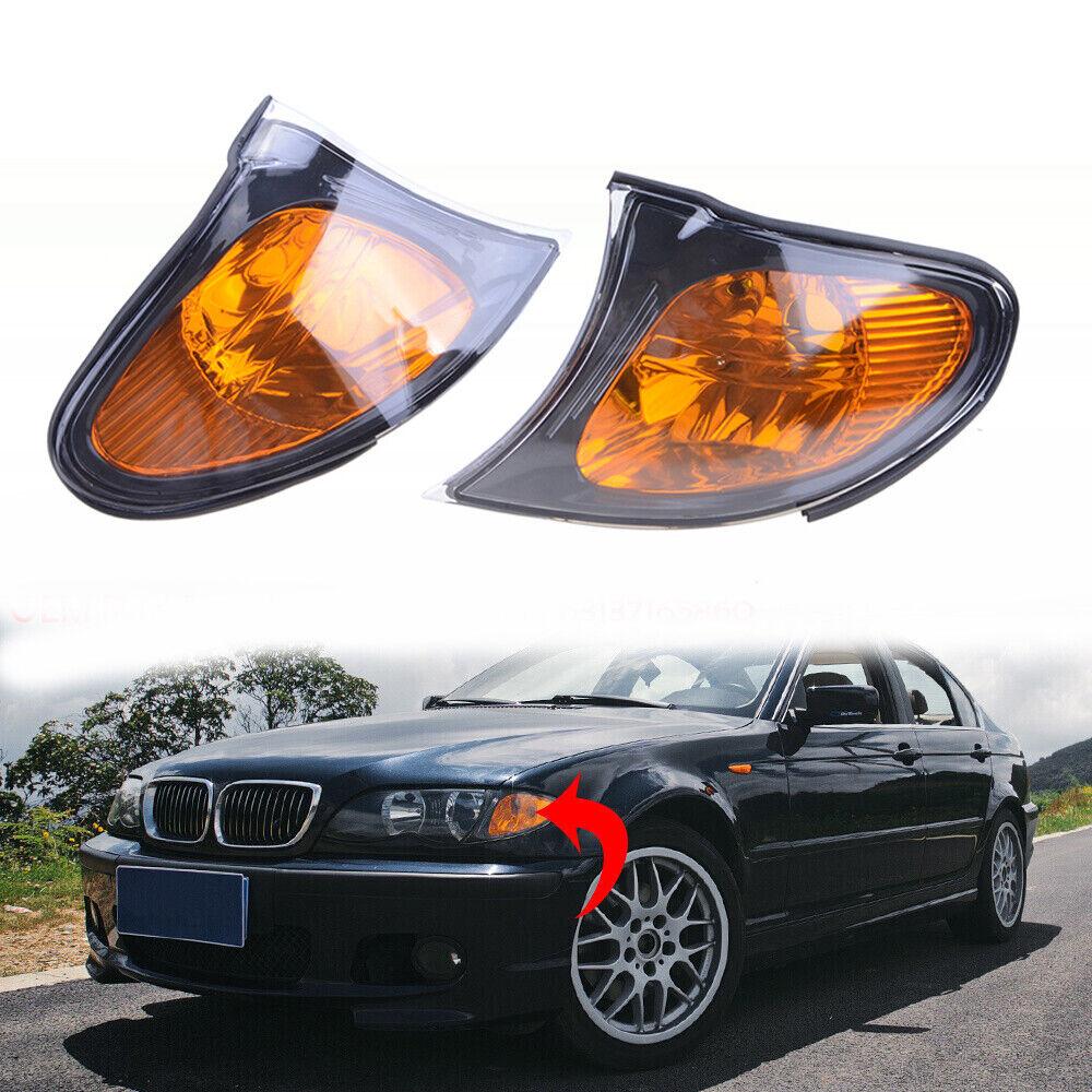 2002-2005 BMW 3 серии E46 320i Поворотные оранжевые сигнальные фонари Угловые фонари Для BMW | Пара | Правый | Черный