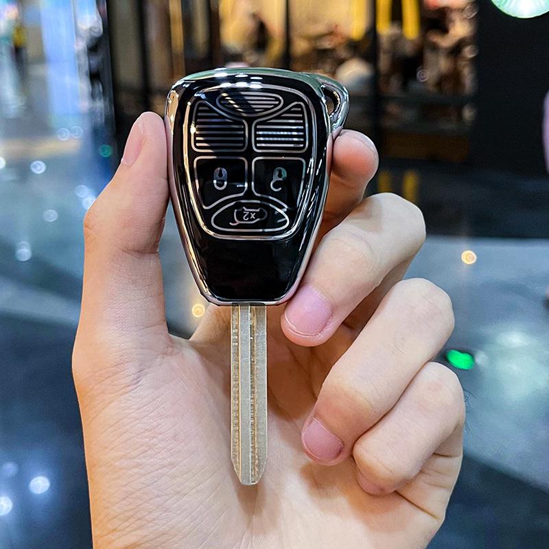 ПрименимоJEEPJeep Wrangler Free Passenger Rider Grand Commander, прямая пластина, автомобильный высококачественный чехол для ключей, сумка с пряжкой