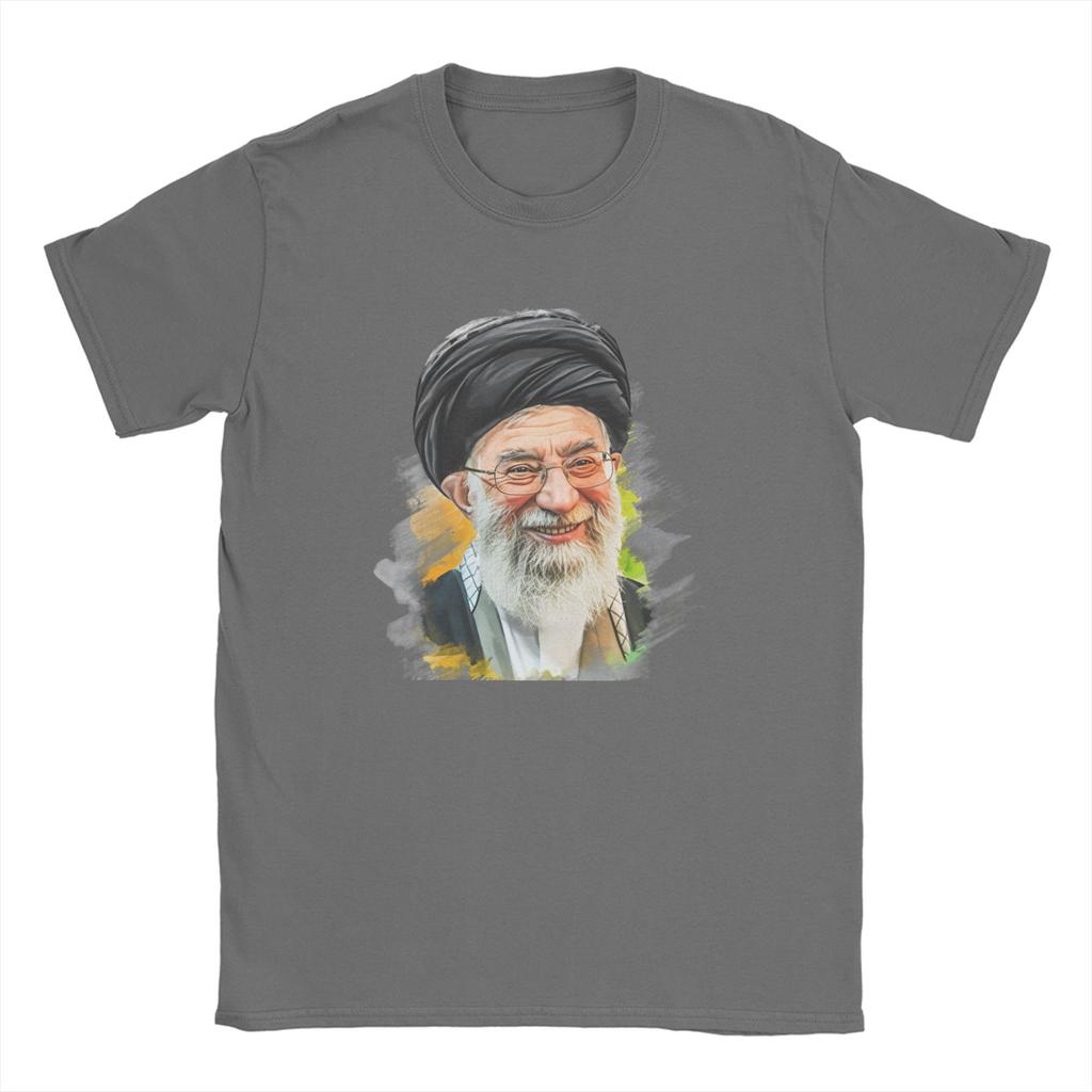 SSeyyed Ali KKhamenei TShirt Beach T Shirts Adult Pure Cotton Crew Neck Oversize Top Tees ShortSleeved Streetwear Tops
