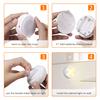 6pcs Under Cabinet Lights with Remote Control Battery Powered & USB Charging RGBW LED Cupboard Lamp Dimmable 10 Brightness 3 Lighting Mode Night