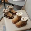 Снежные ботинки для девочек  Зимние короткие ботинки для детей  Утепленные теплые повседневные хлопковые ботинки