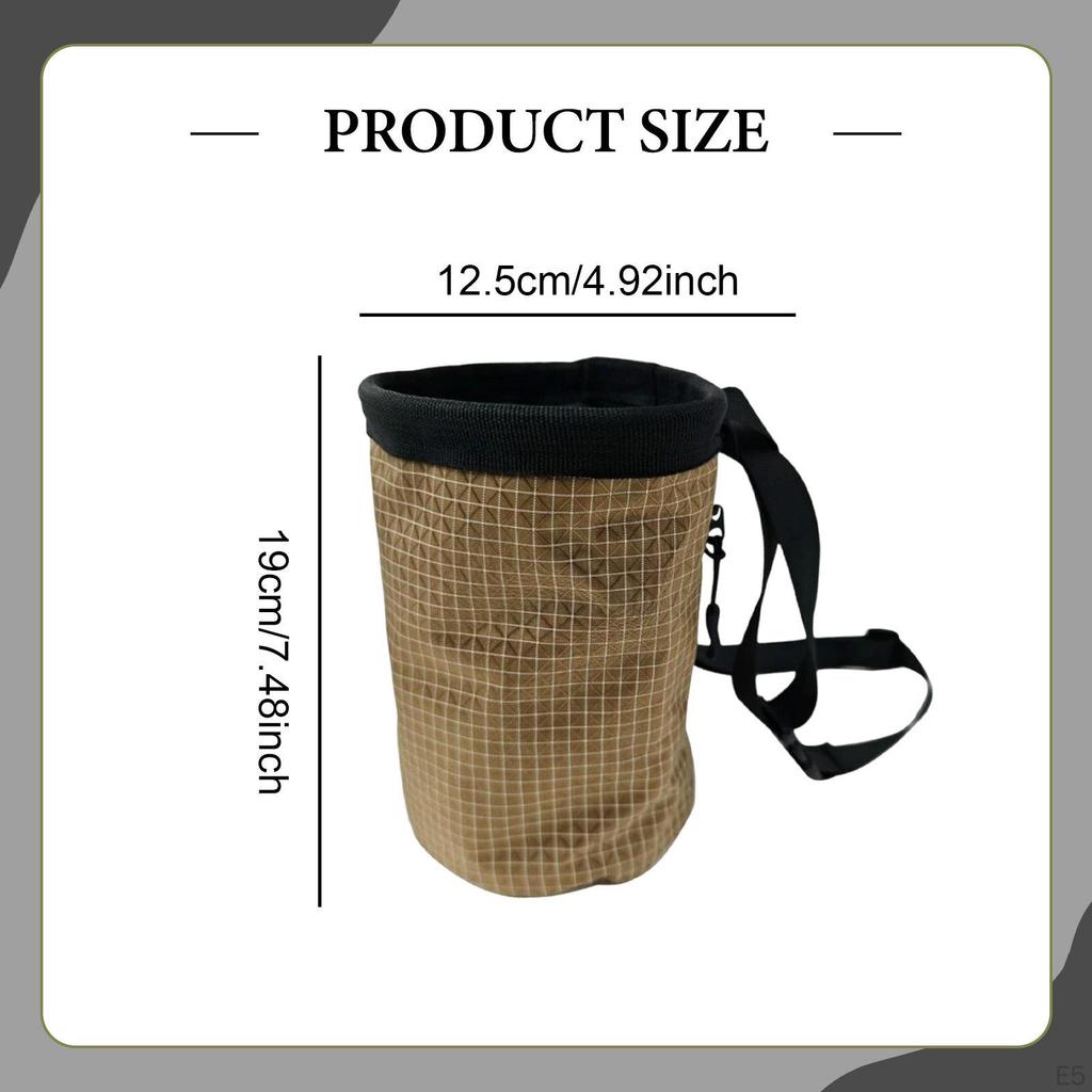 Chalk Bag Carrier with Waist Belt Climbing Gear Storage Pouch Lightweight for