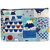 Made In Enkiya Fuji Flat Light 19 X 055000100 Kyosuke, Japan, Mt. Pouch, Small, Blue, Approx. 12.5 Cm,