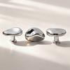 1pc Bright silver handle simple wardrobe door drawer cabinet new Chinese furniture single hole small handle