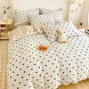 Small Fresh Cotton Four-piece Set, Pure Cotton Bed Sheet Quilt Set Four-piece Set, Dormitory Three-piece Set