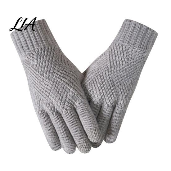 Conductive Fingertip Gloves for Smartphone Knitted Touchscreen Men Women, Winter Warm Thermal Gloves, Thickened Essentials Sub Zero Weather