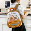 Adorable Toddler School Bag With Cartoon Capybara Pattern And Airflow Design For Kindergarten