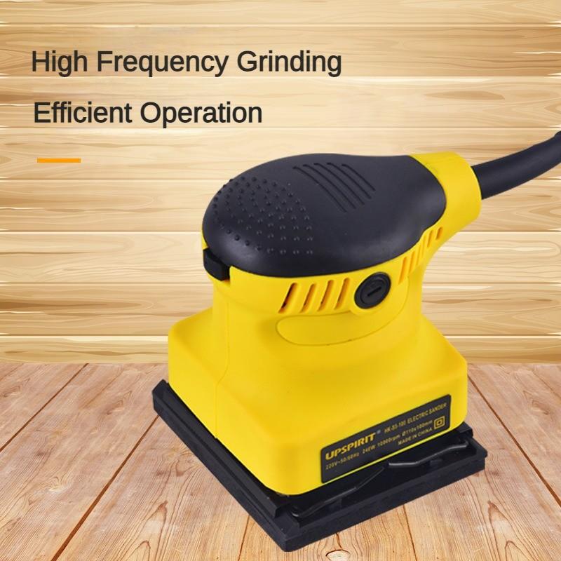 Household Electric Flat Sanding Machine Small Portable Woodworking Wall Sandpaper Polisher Handheld Putty Polishing Machine
