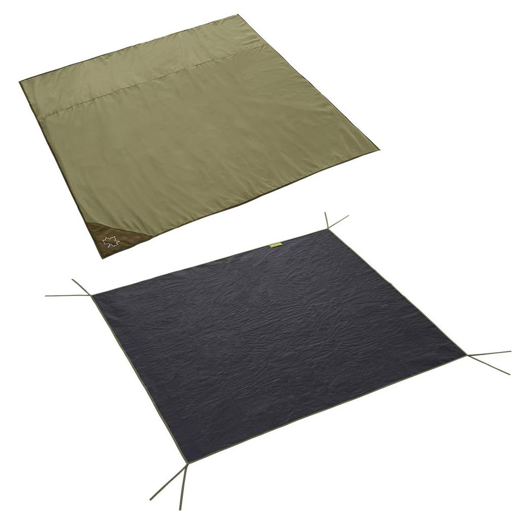 LOGOS Tent Mat Sheet M 71809744 Beige 200cm x 200cm 190cm x 190cm & - Mat (approx.) (width) (depth) Sheet (approx.) (width) (depth)