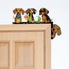 Dachshund Diamond Painting Door Corner Sign Dog Diamond Art Door Right Angle Sign 5D DIY Wooden Door Topper for Home Decor
