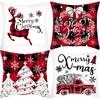 New Christmas Pillowcase Christmas Wreath Print Elk Deer House Decoration Holiday Pillowcase