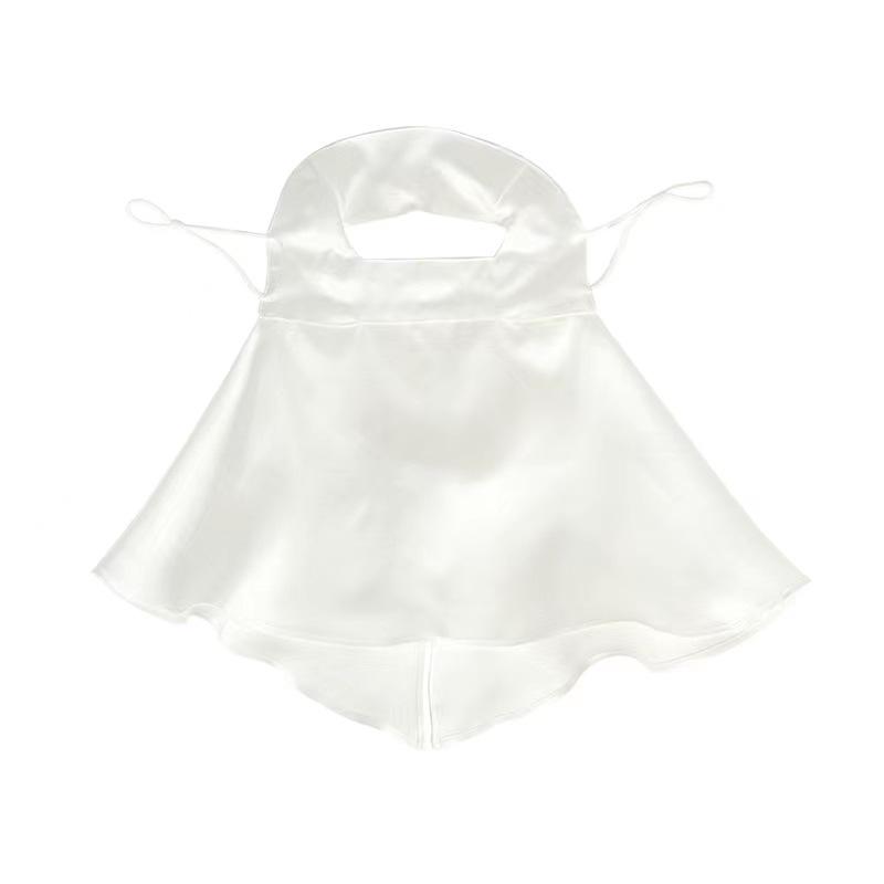 Маска для лица из шелка тутового дерева с защитой от УФ-лучей и регулируемыми ушными петлями