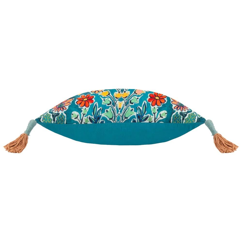 Чехол на подушку Wylder Adeline с кисточками и цветочным принтом