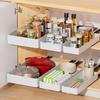 Pull Out Cabinet Organizer Kitchen Expandable Storage Box with Divider Racks Heavy Duty