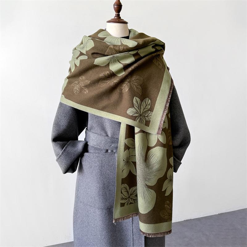 Новые зимние платки, шарфы, обертывание, дизайн, кашемировый шарф, женский, теплый, модный, пашмина, женское пончо, шейный платок, эшарп, бандана