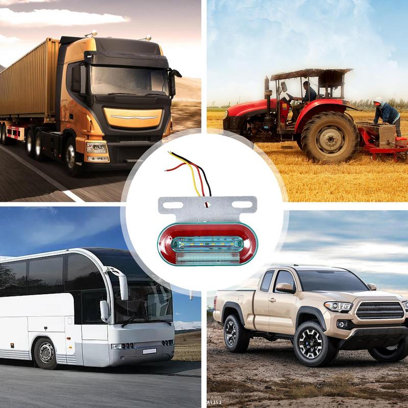 Светодиодные габаритные огни для прицепа 24 В, сигнальные ходовые огни, 4 шт., водонепроницаемые, супер яркие светодиодные габаритные огни для прицепа для пикапа