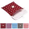 Women Girl Travel Polka Dot Organizers Storage Pouch Sanitary Napkin Bag